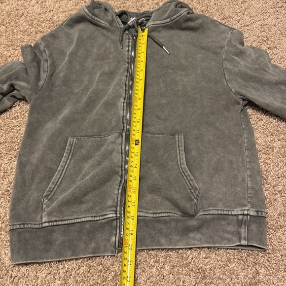 Women’s Offline by Aerie Zip Up Hoodie Green/Gray Size Small - Picture 4 of 5